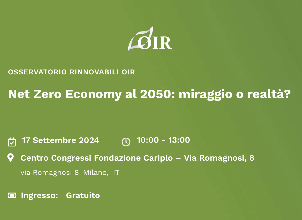 Net Zero Economy al 2050: miraggio o realtà?